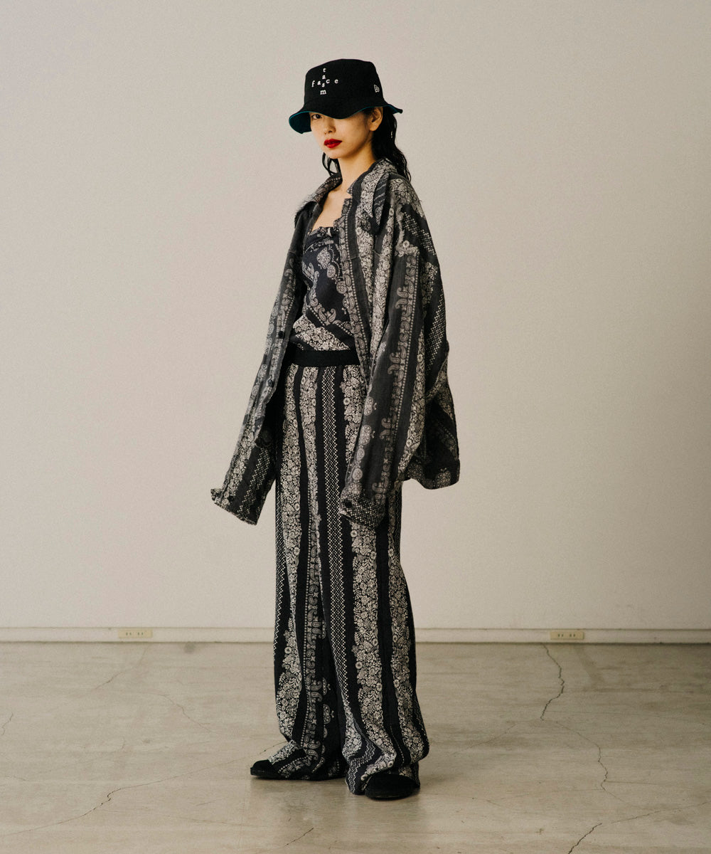 ORIGINAL BANDANA PRINT WOOL PANTS