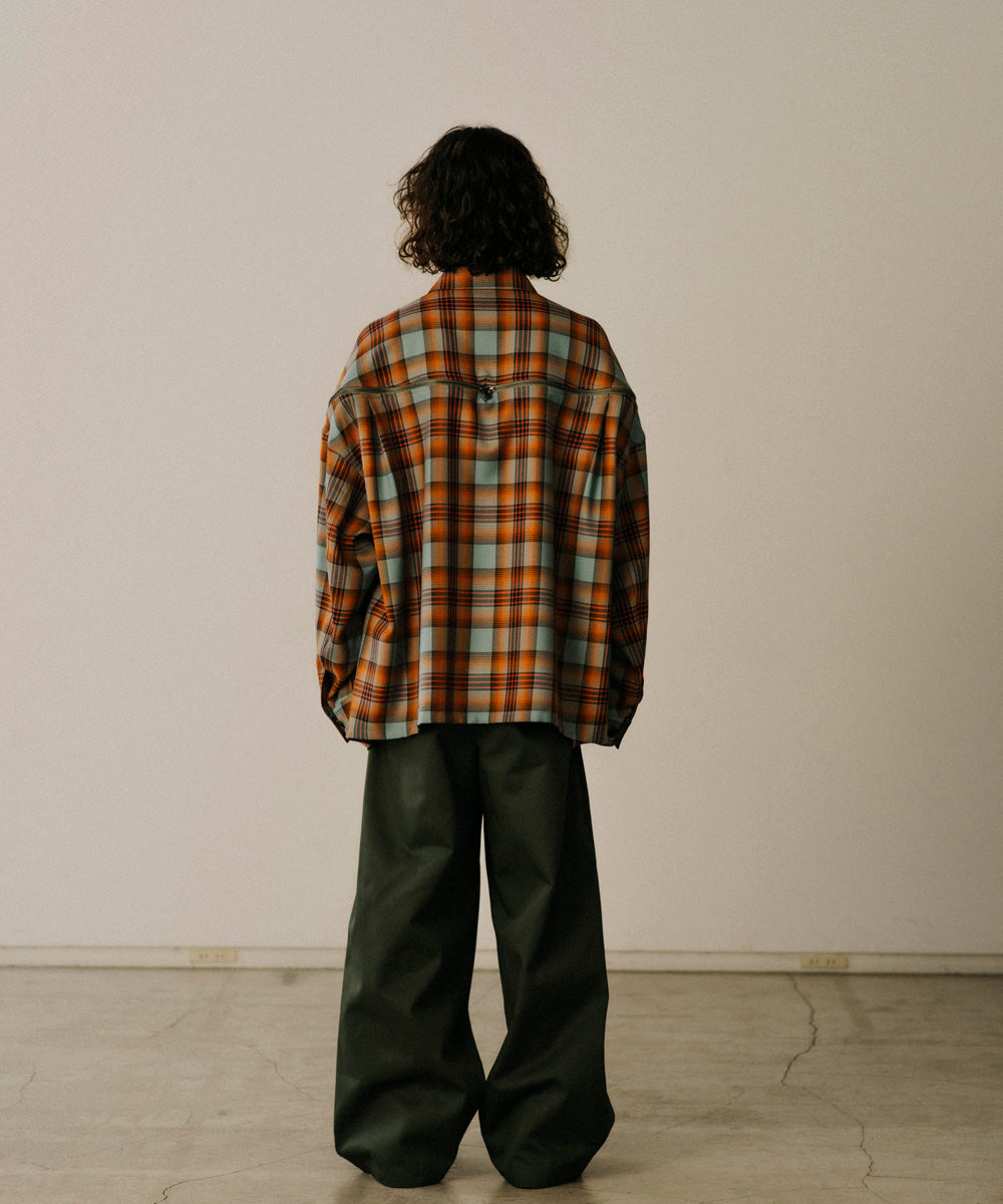 CHECK ZIPPER SHIRT