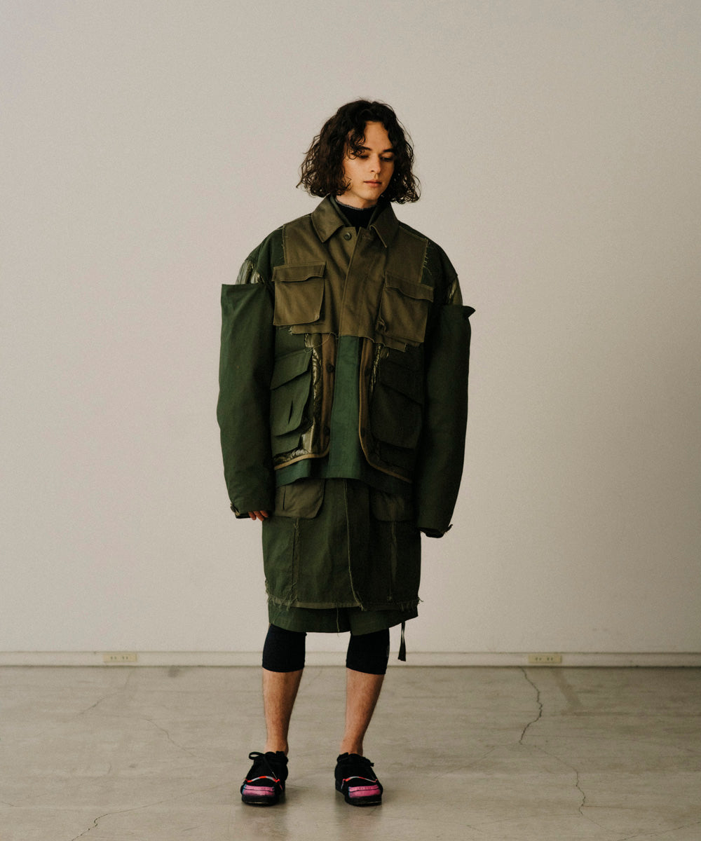 DECONSTRUCTED MILITARY JACKET