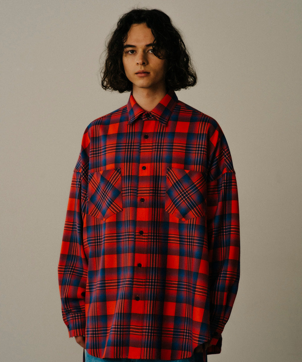 新品 21AW FACETASM SUPER BIG CHECK SHIRT-