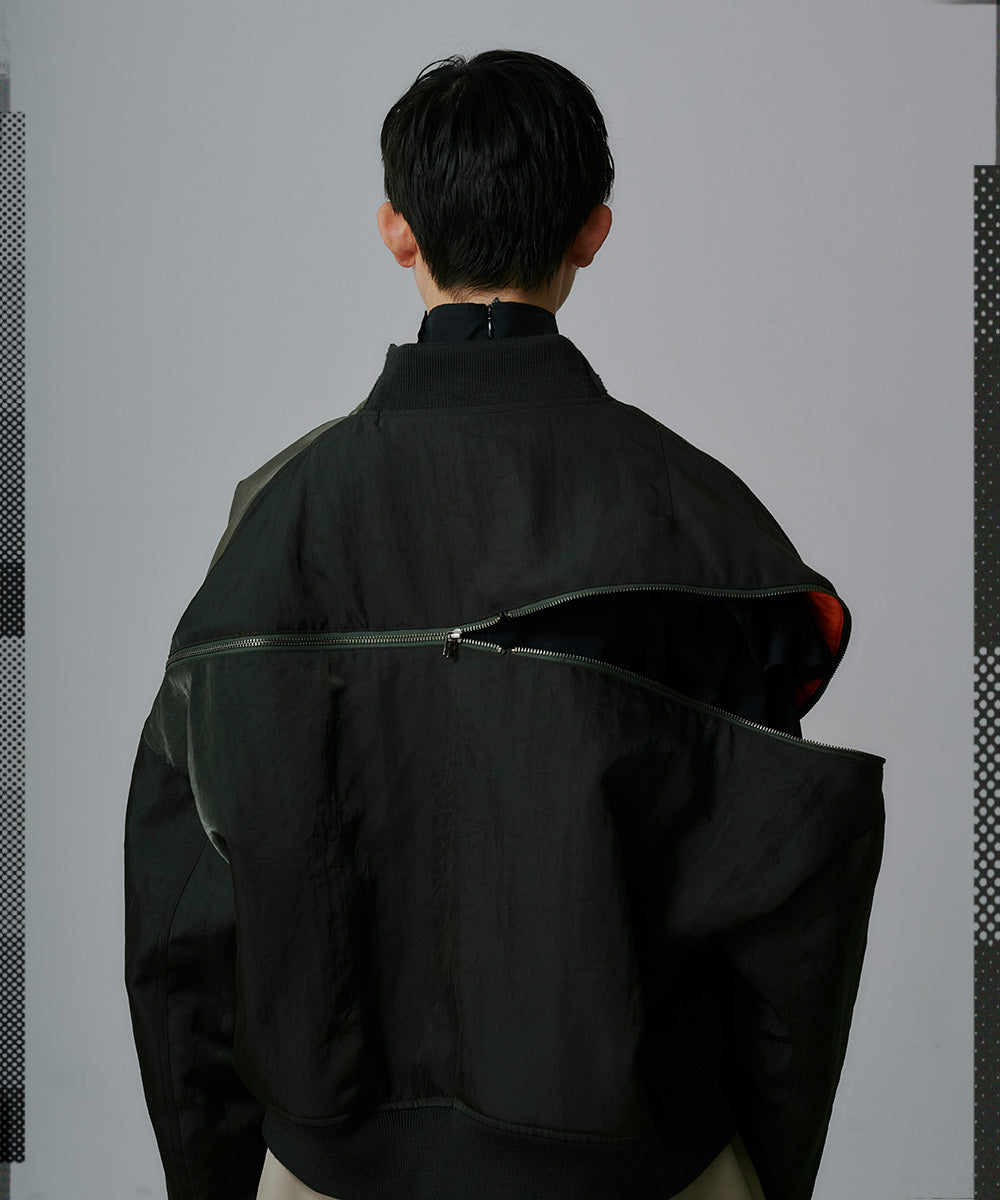 DISTORTED ZIPPER MA-1