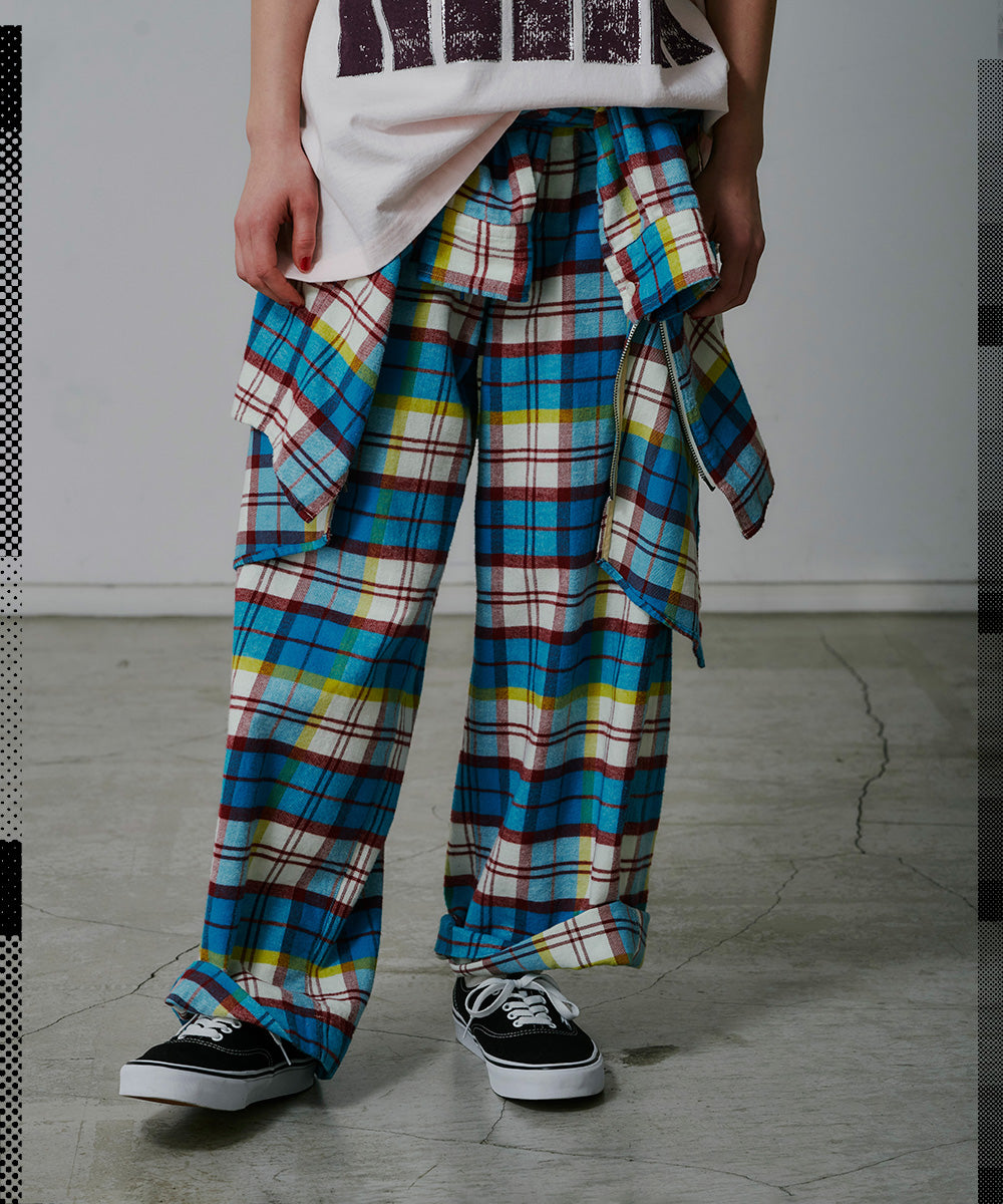CHECK PANTS