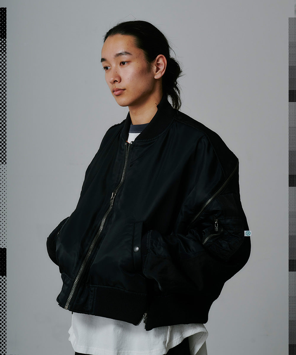 DISTORTED ZIPPER MA-1