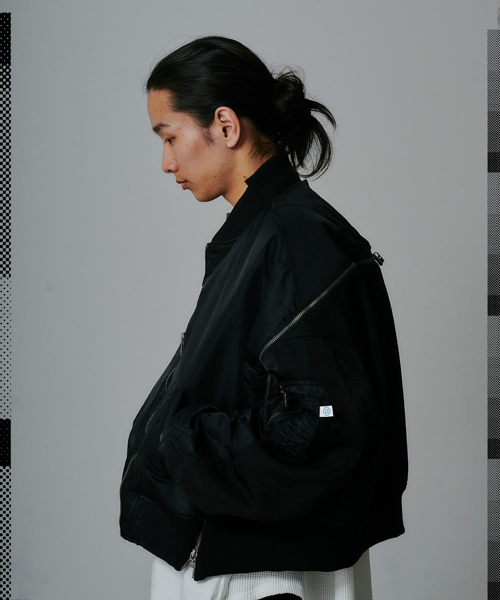 DISTORTED ZIPPER MA-1