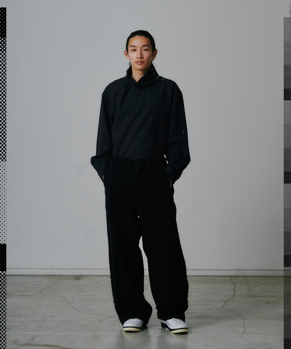 WOOL HIGH NECK SHIRT
