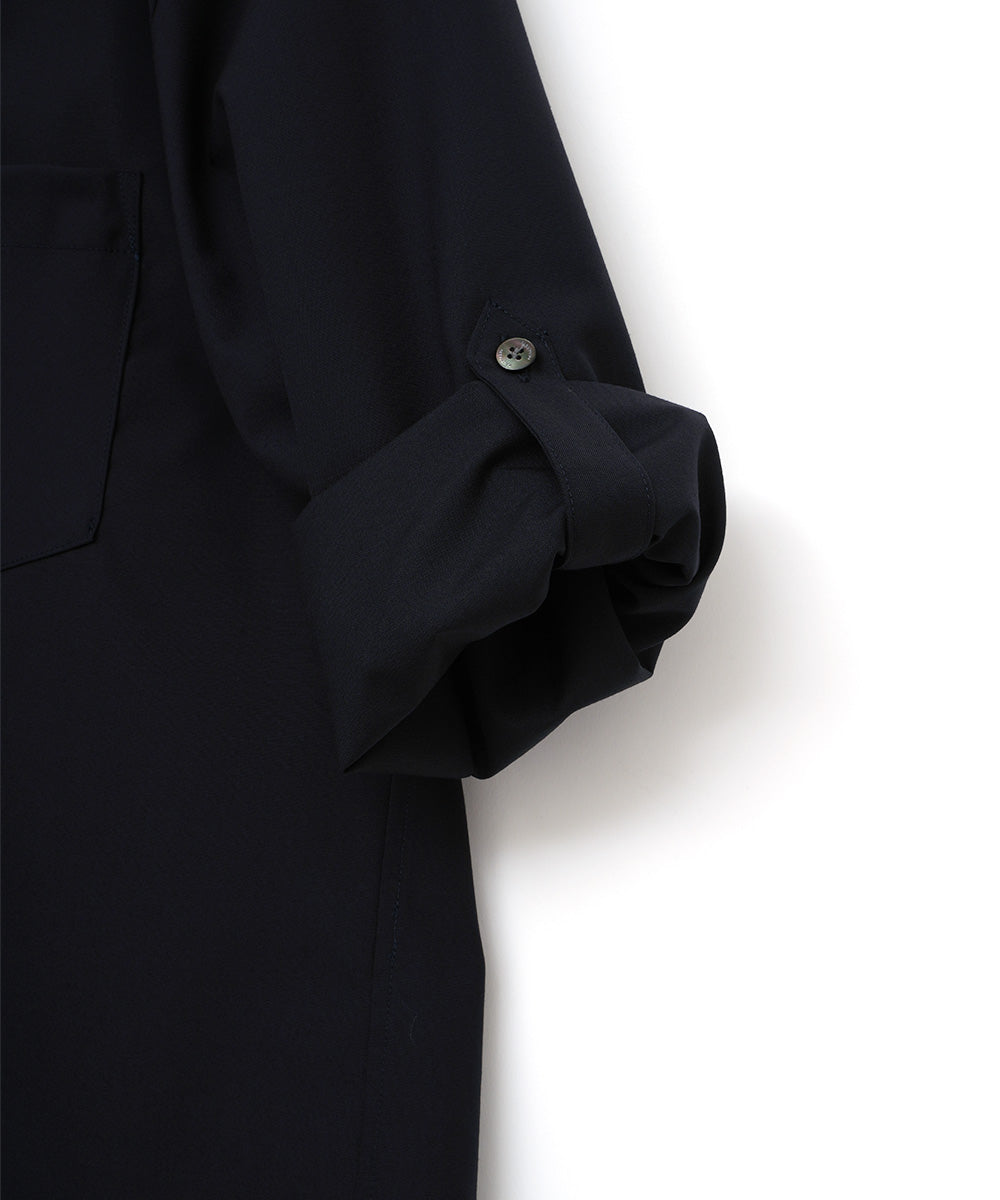 WOOL HIGH NECK SHIRT