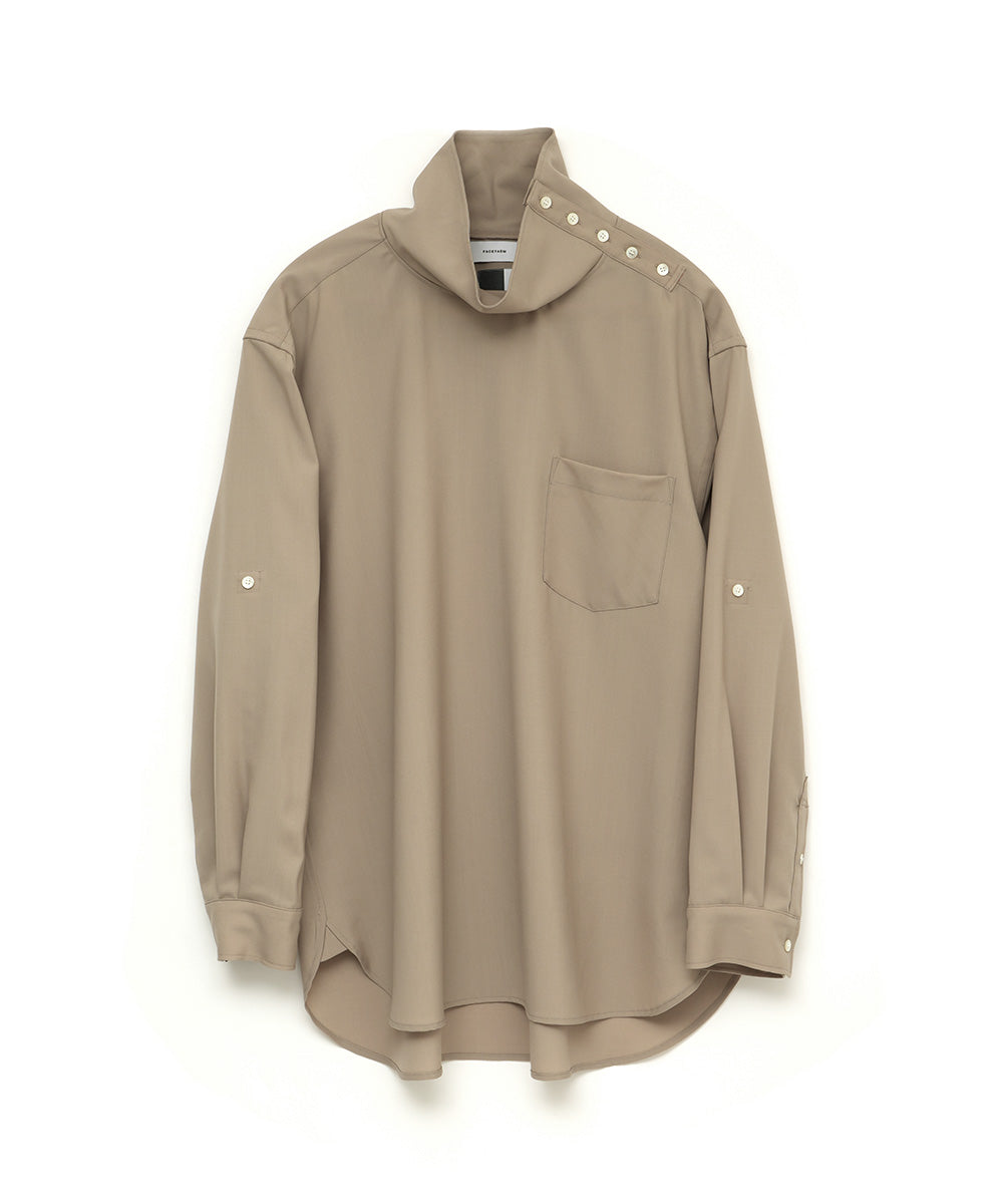 WOOL HIGH NECK SHIRT
