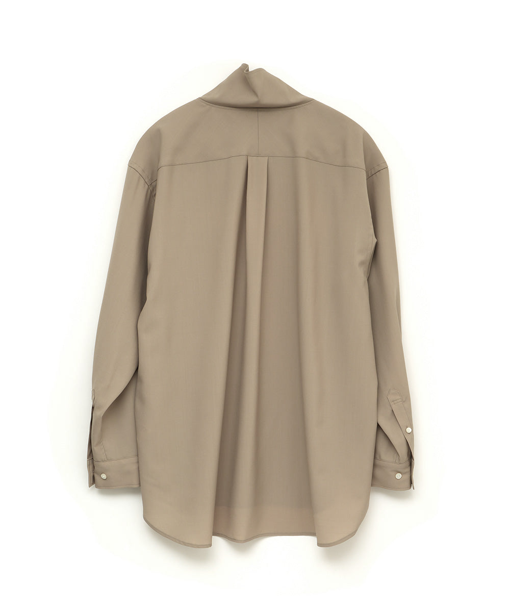 WOOL HIGH NECK SHIRT