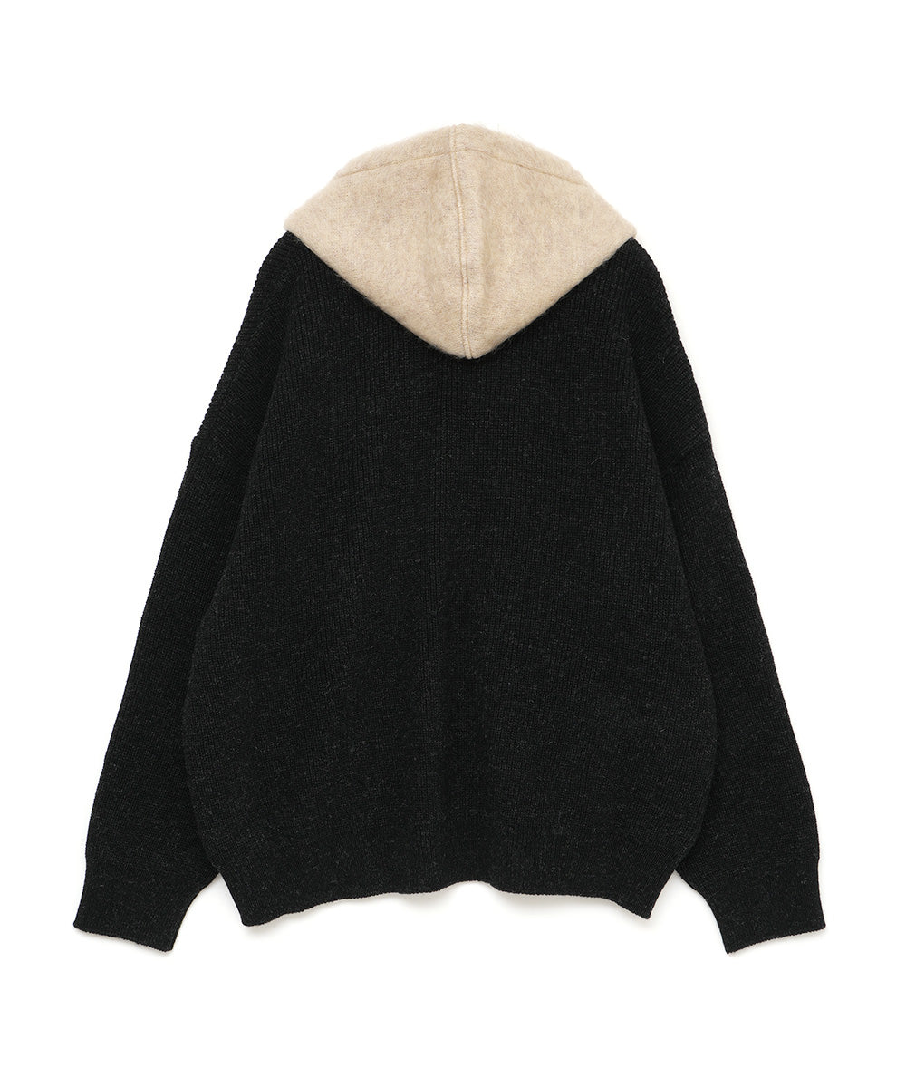 HOODED CARDIGAN
