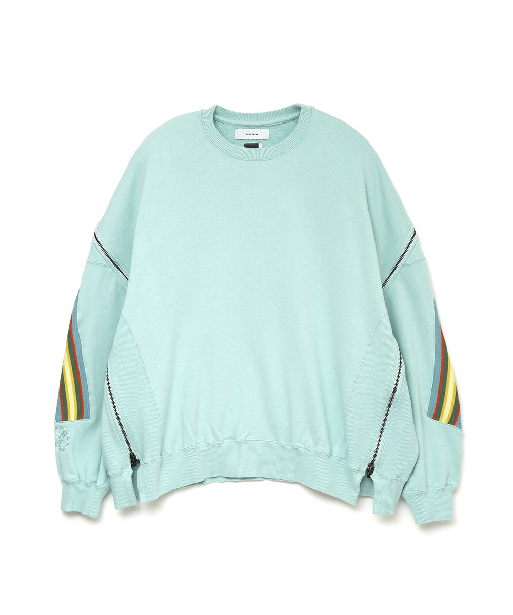 ZIPPER RIB SWEAT