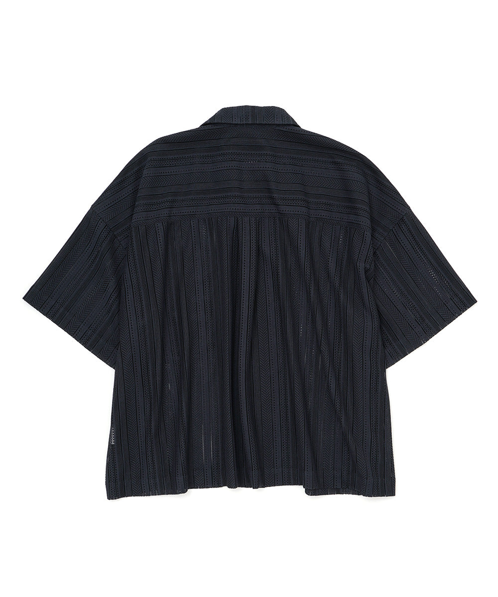 MESH CROPPED SHIRT