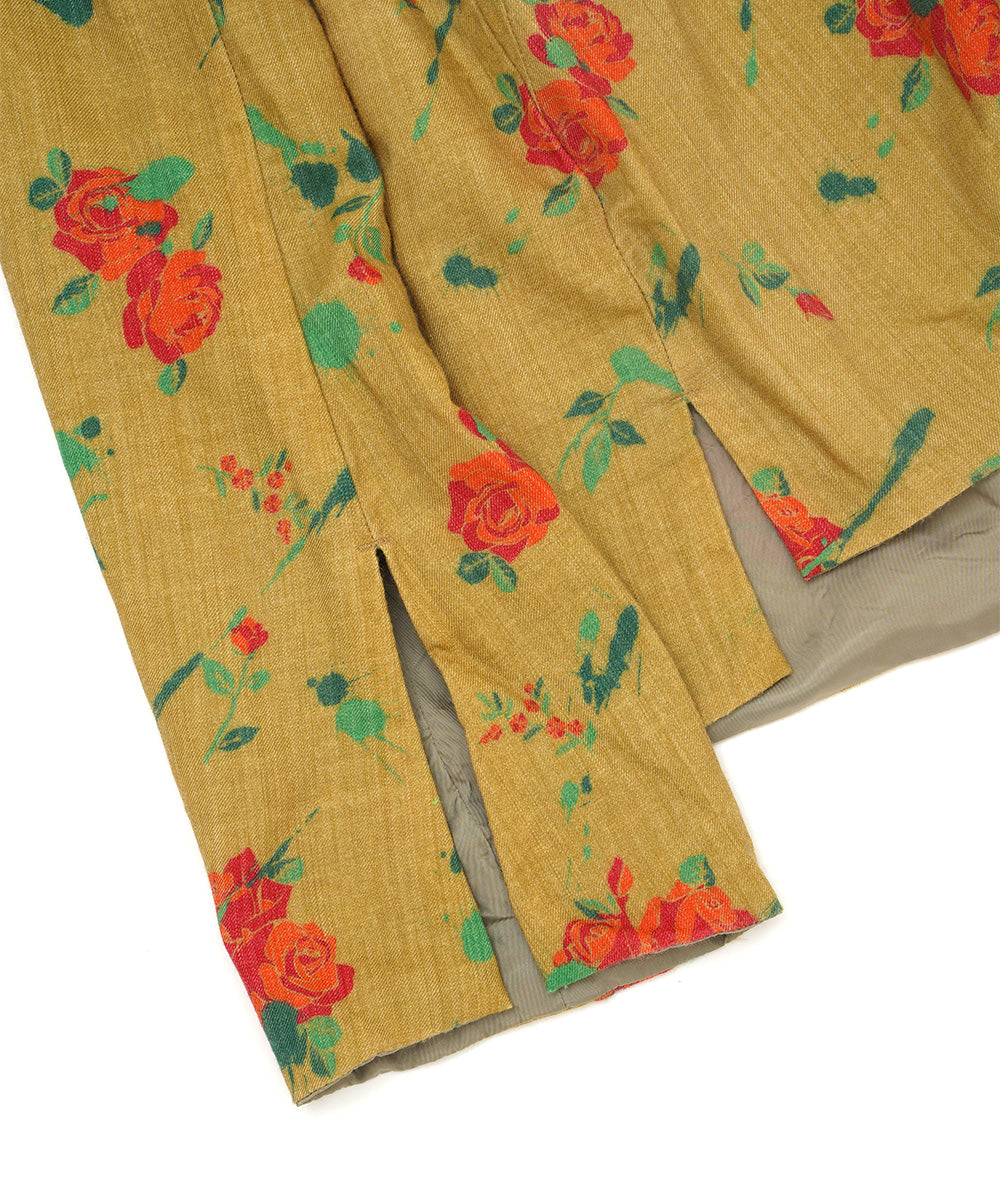 ORIGINAL FLOWER PRINT HIGH NECK TOP