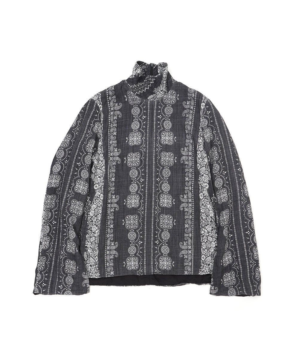 ORIGINALBANDANA PRINT HIGH NECK TOP