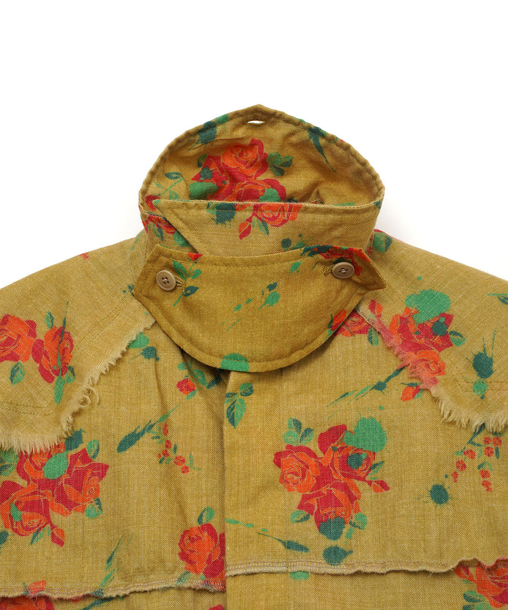 ORIGINAL FLOWER PRINT SHURUNKEN JACKET