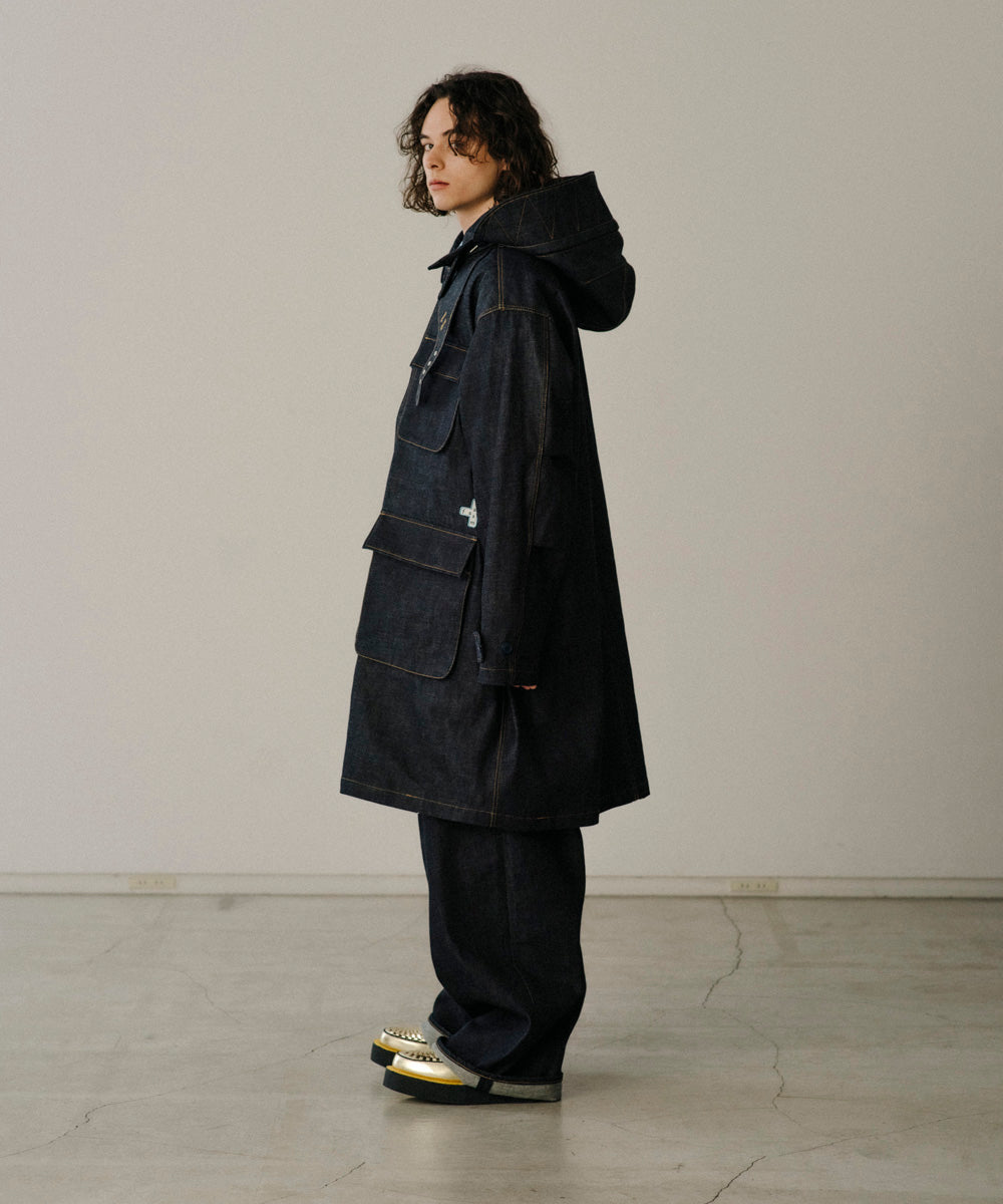 DENIM MILITARY COAT