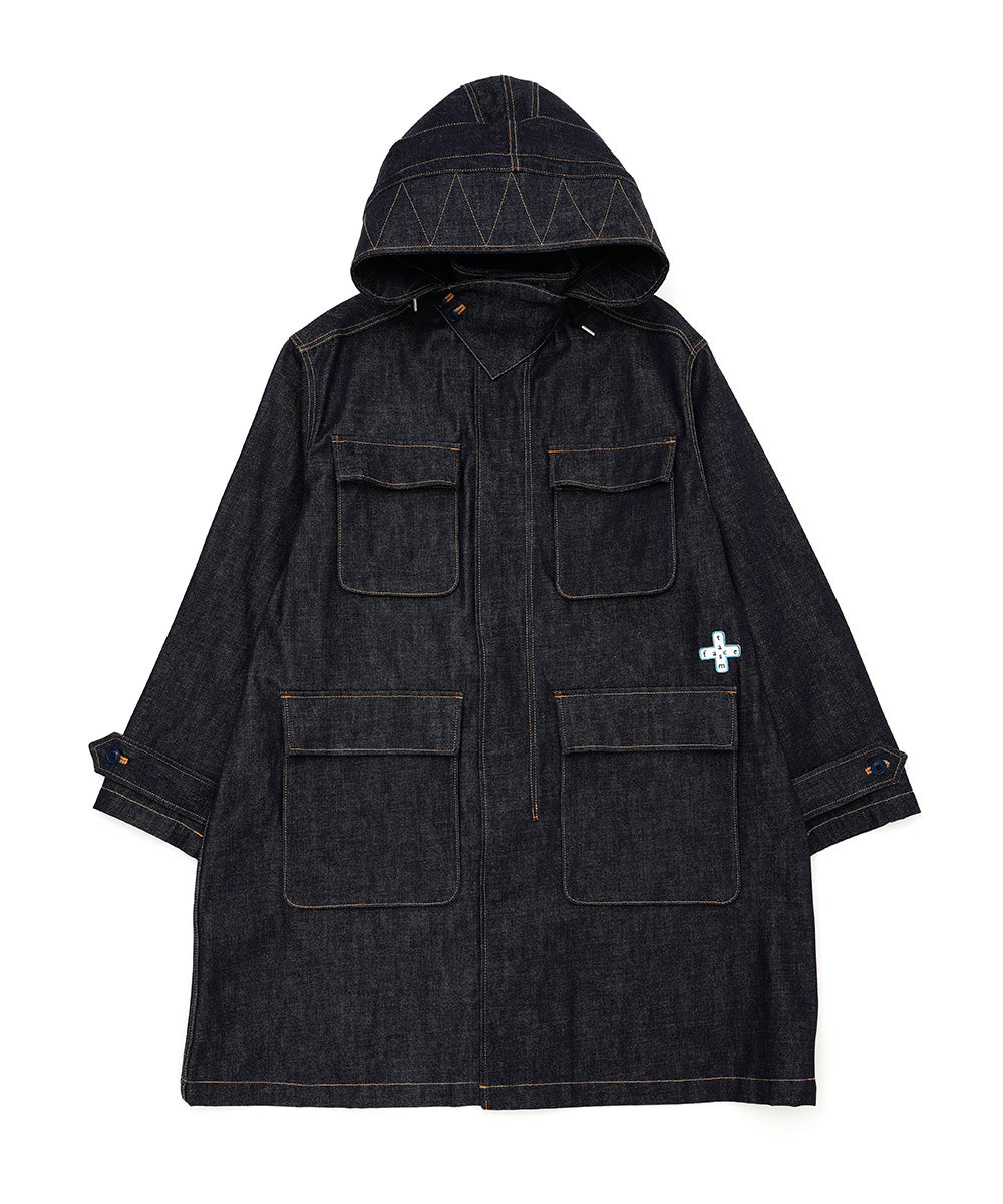 DENIM MILITARY COAT