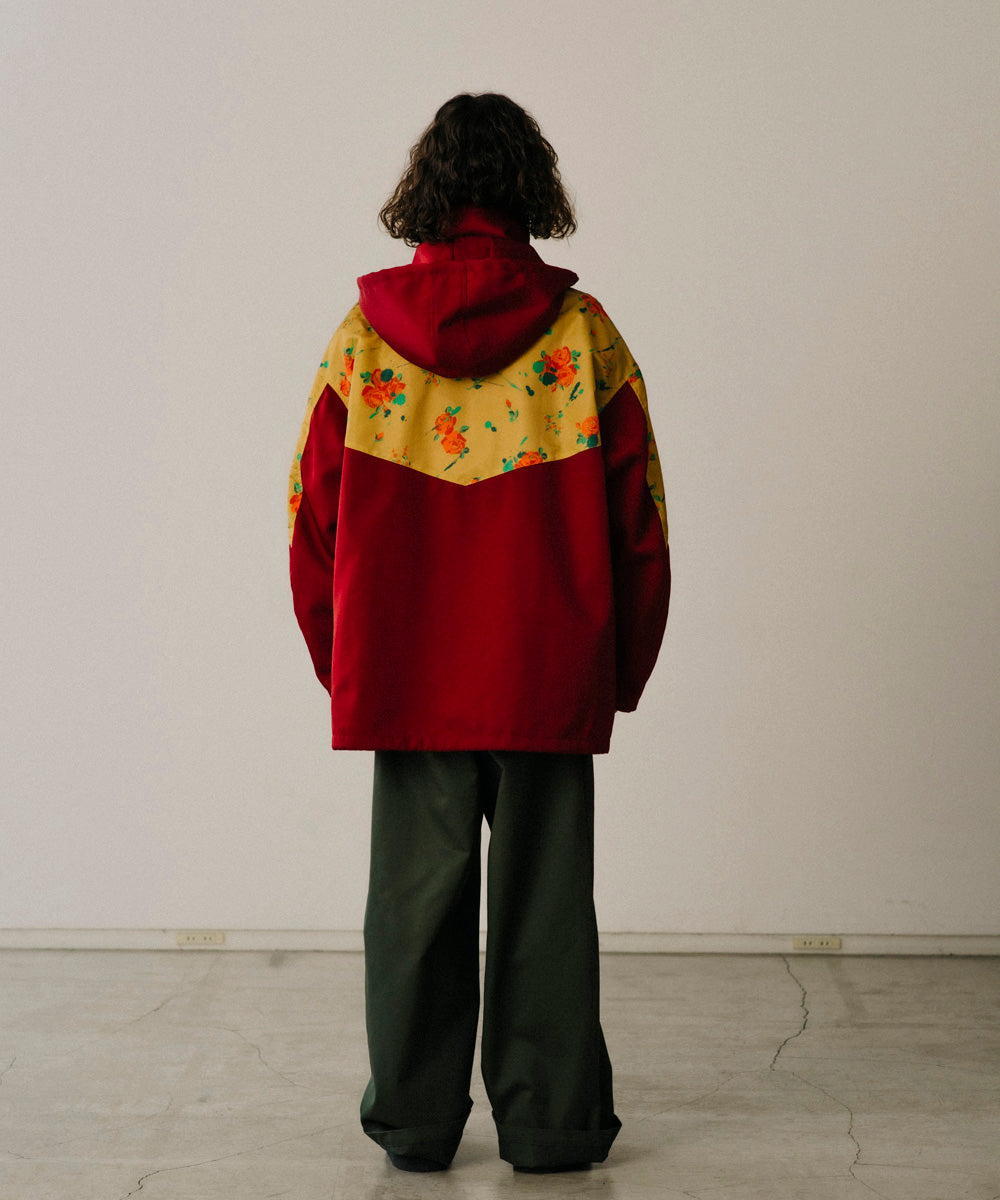 ORIGINAL FLOWER PRINT HIGH NECK JACKET