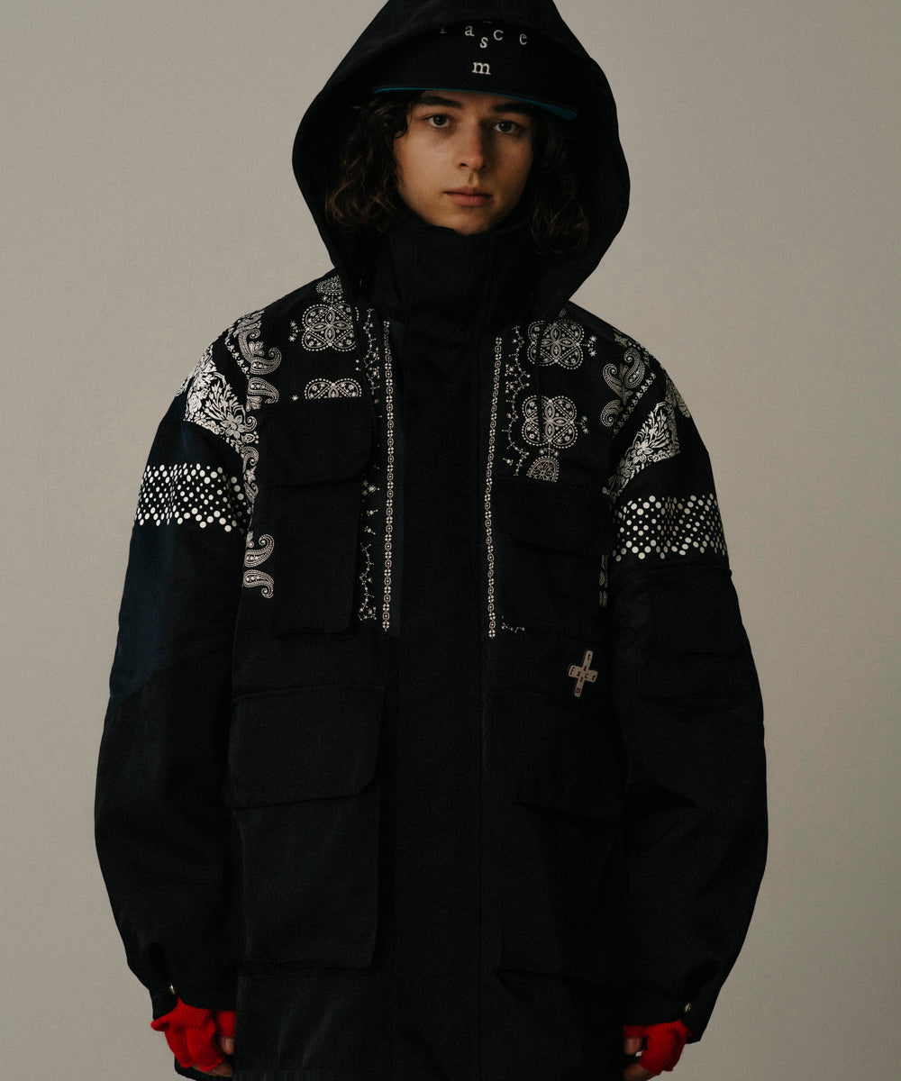 ORIGINAL BANDANA PRINT HIGH NECK JACKET