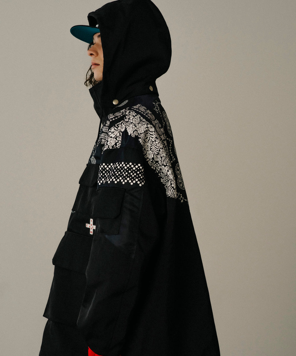 ORIGINAL BANDANA PRINT HIGH NECK JACKET