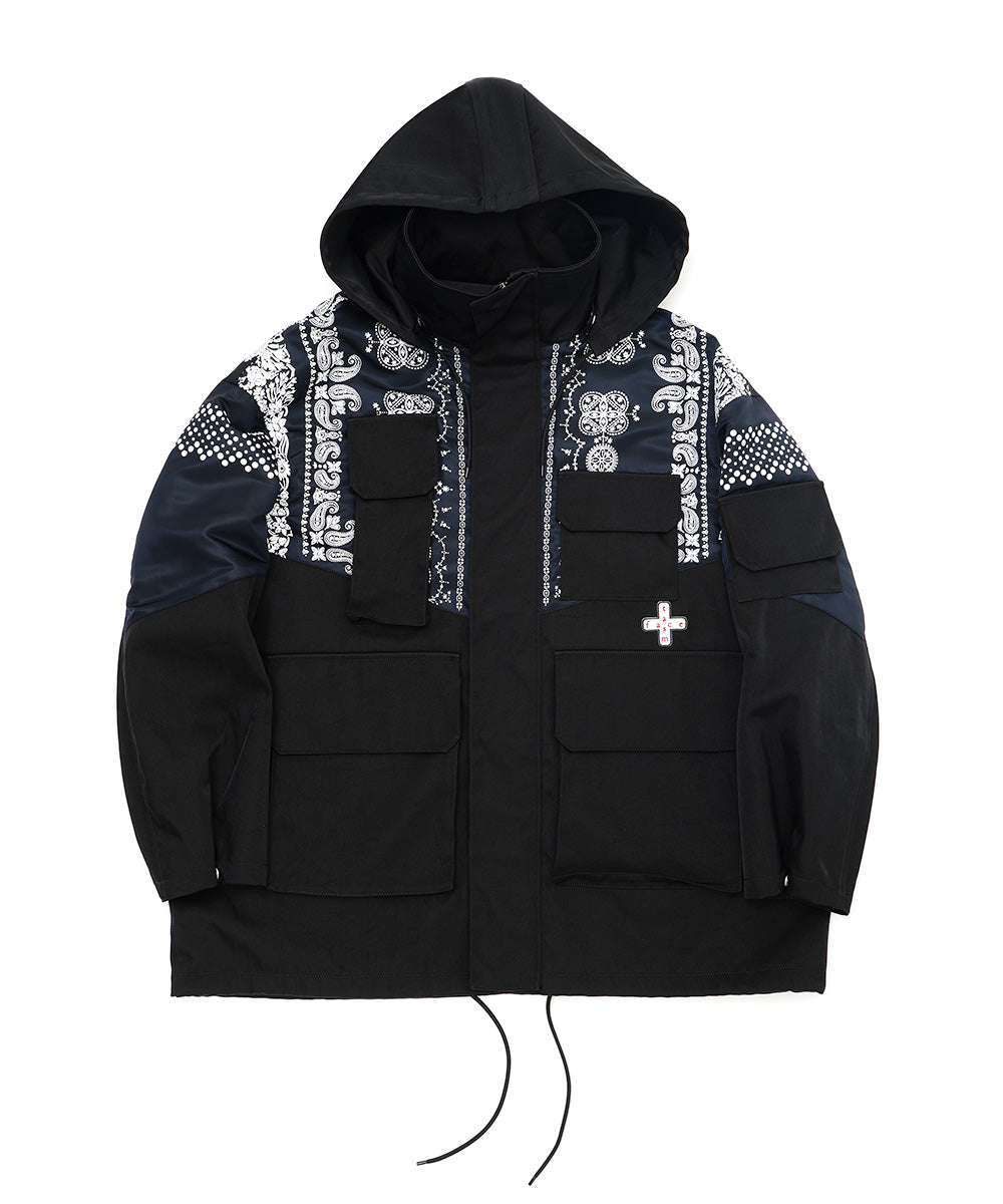 ORIGINAL BANDANA PRINT HIGH NECK JACKET