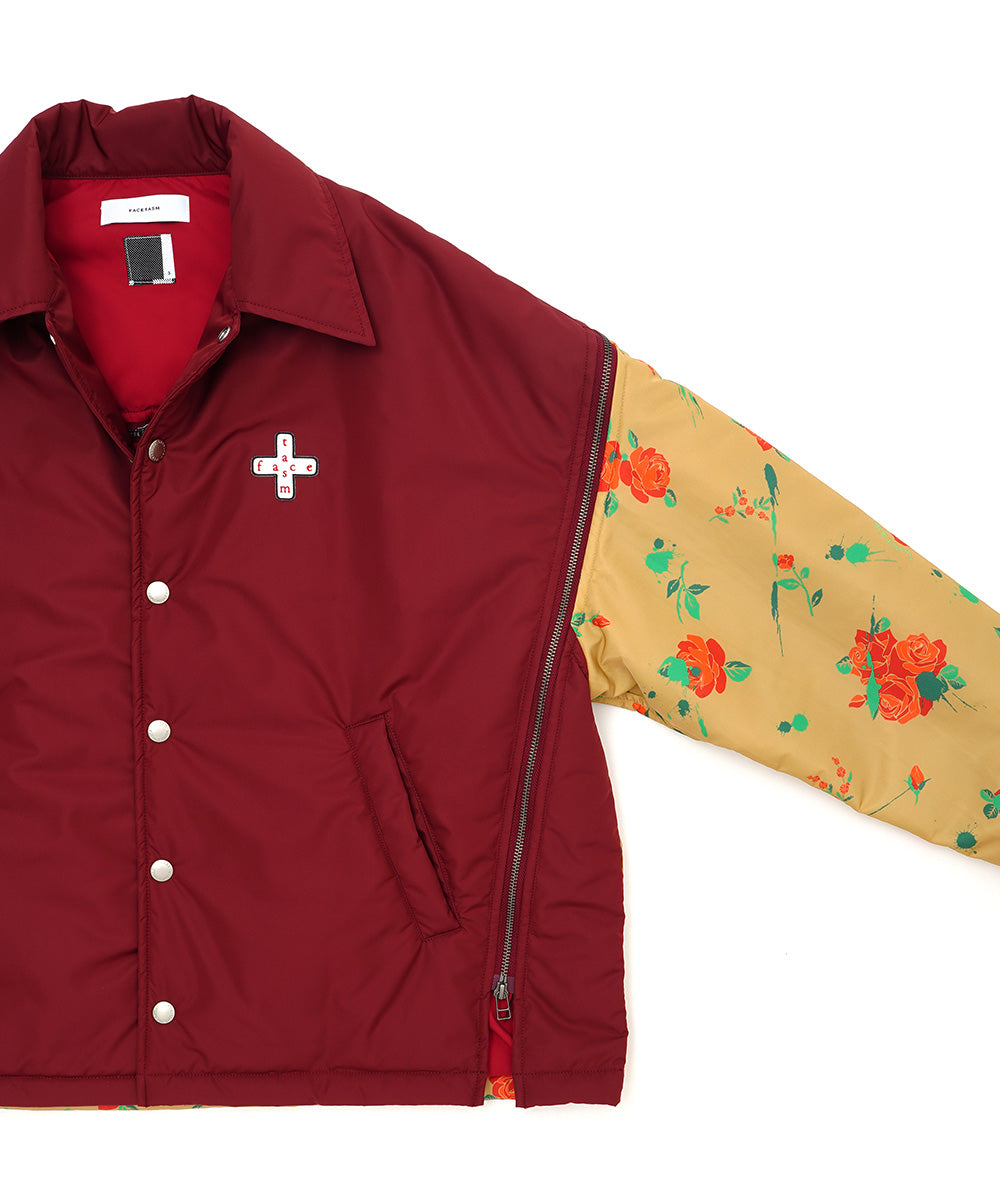 ORIGINAL FLOWER PRINT PADDED JACKET