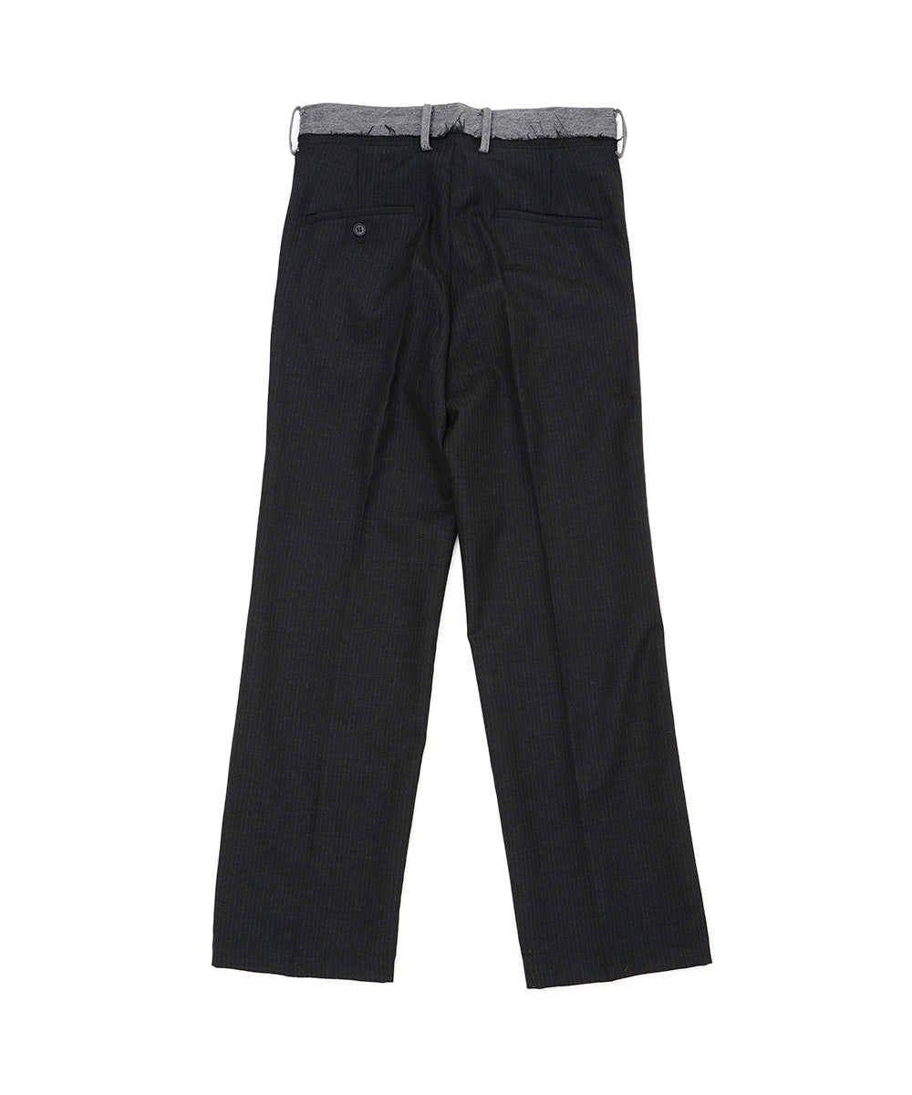 WOOL SLIT PANTS
