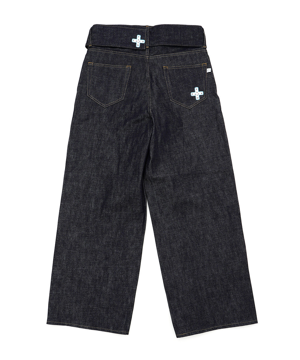 BELTED BIG HEART DENIM
