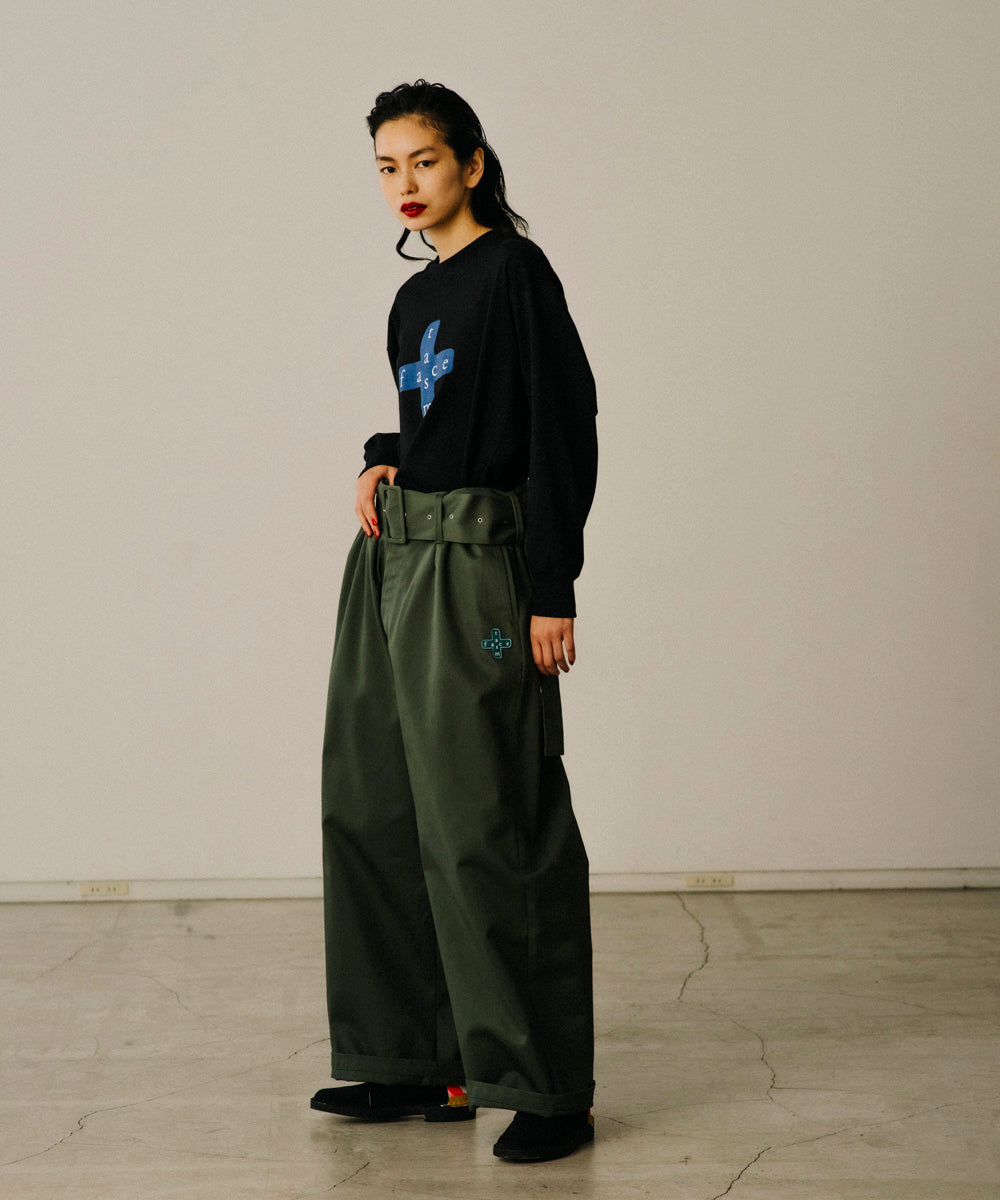 BELTED BIG HEART PANTS