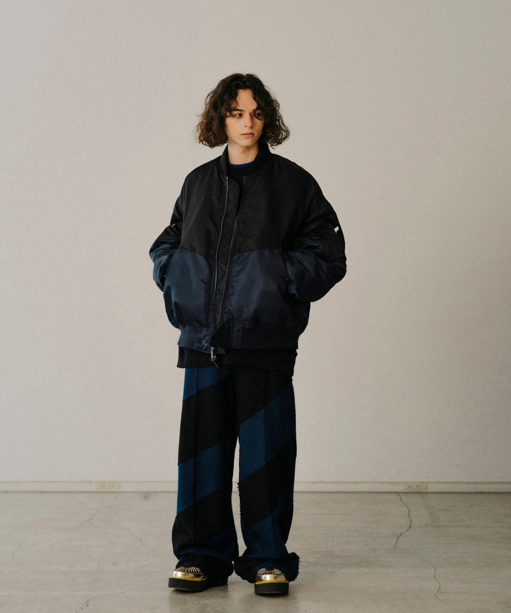 SPIRAL PATCHWORK PANTS