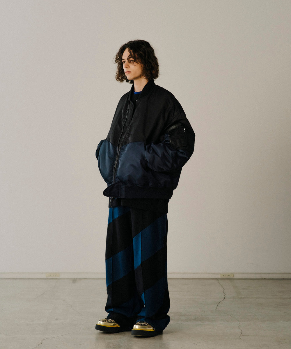 SPIRAL PATCHWORK PANTS