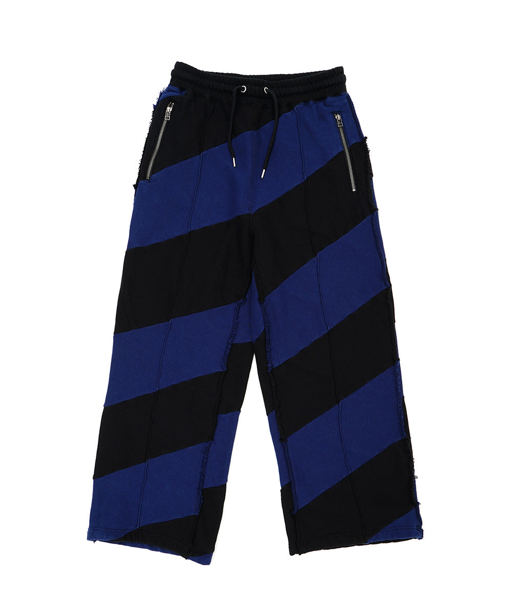 SPIRAL PATCHWORK PANTS