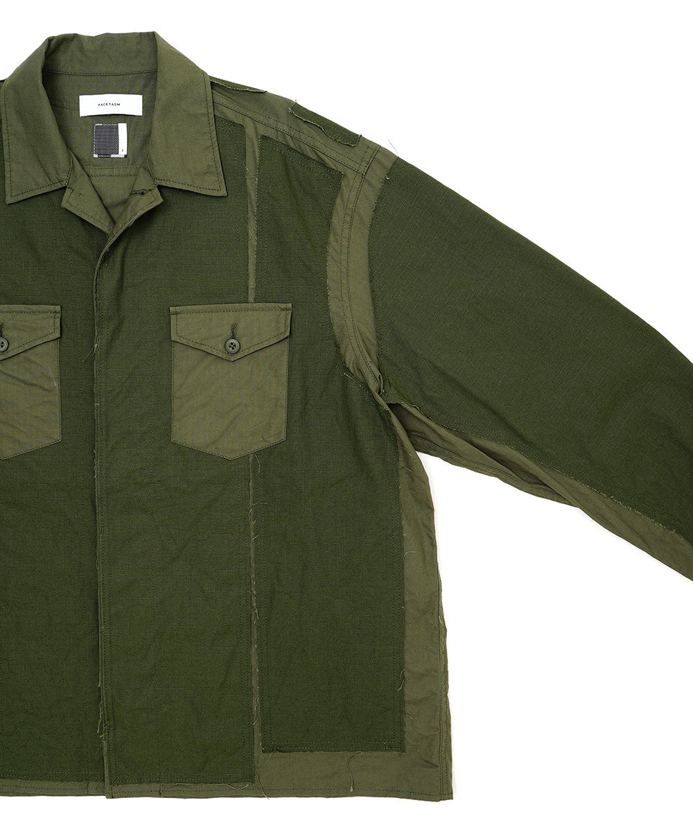 DECONSTRUCTED MILITARY SHIRT