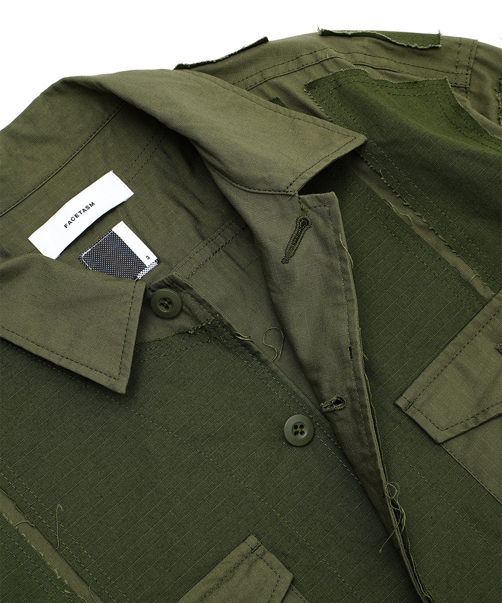 DECONSTRUCTED MILITARY SHIRT
