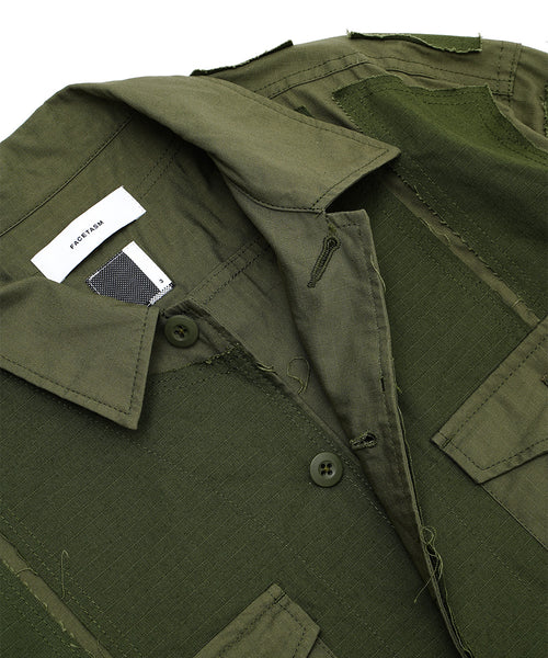DECONSTRUCTED MILITARY SHIRT