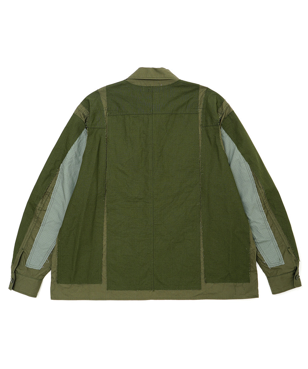 DECONSTRUCTED MILITARY SHIRT