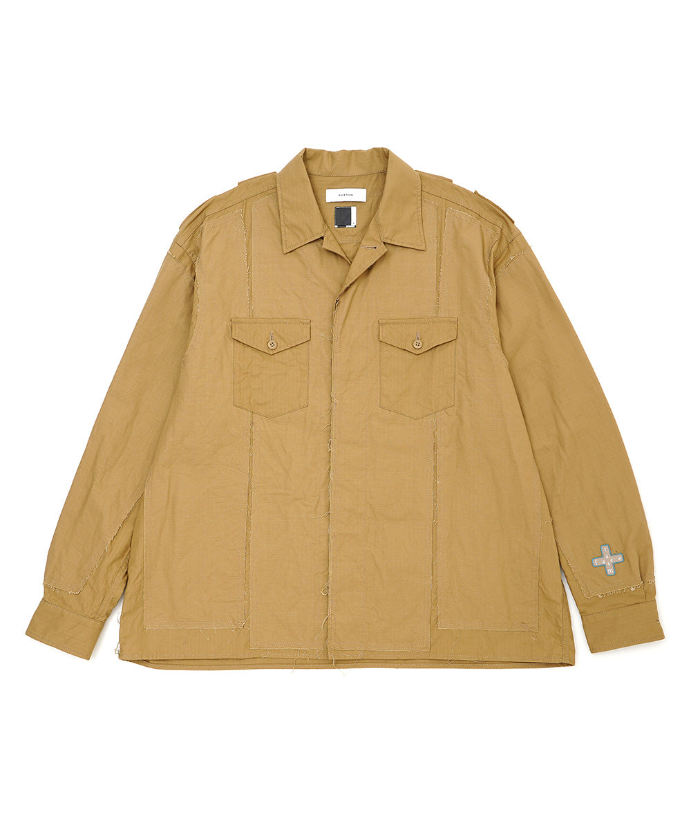 DECONSTRUCTED MILITARY SHIRT