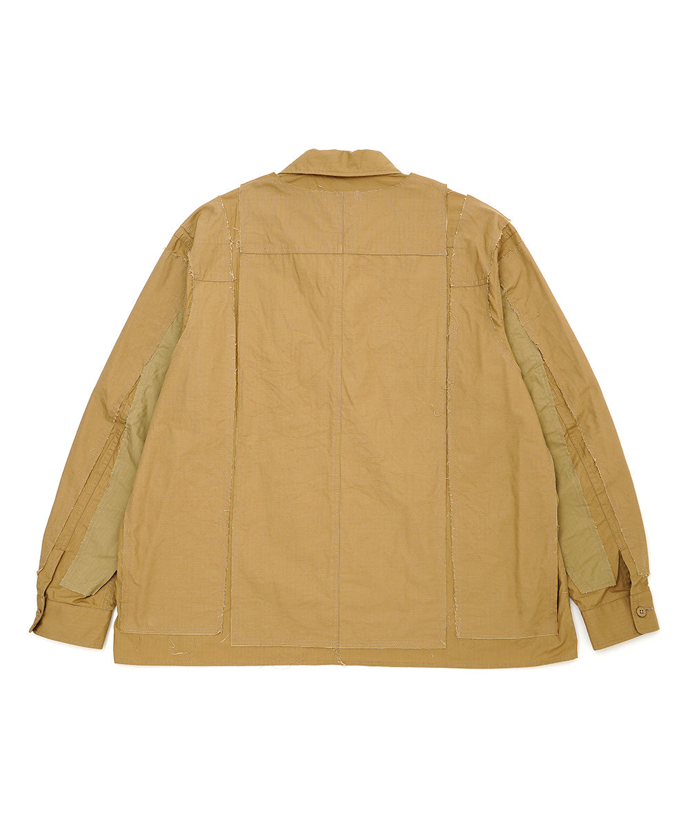 DECONSTRUCTED MILITARY SHIRT