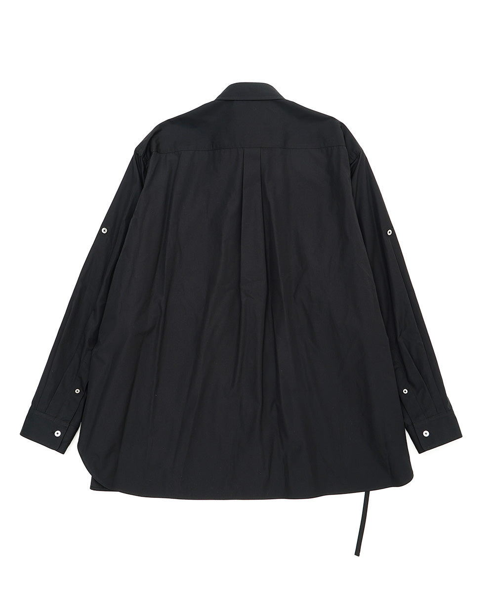 ASSYMETRICAL BELTED SHIRT