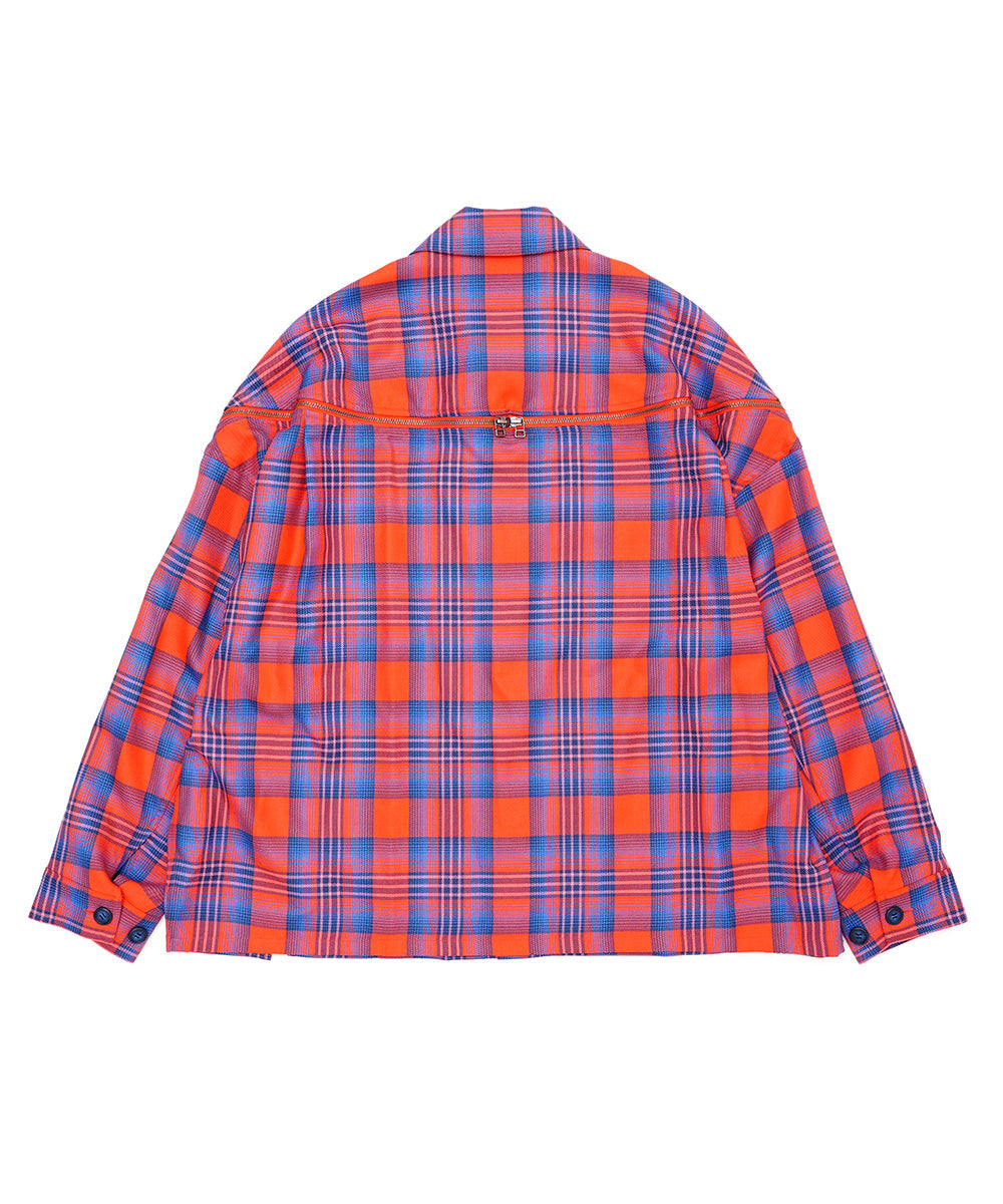 CHECK ZIPPER SHIRT