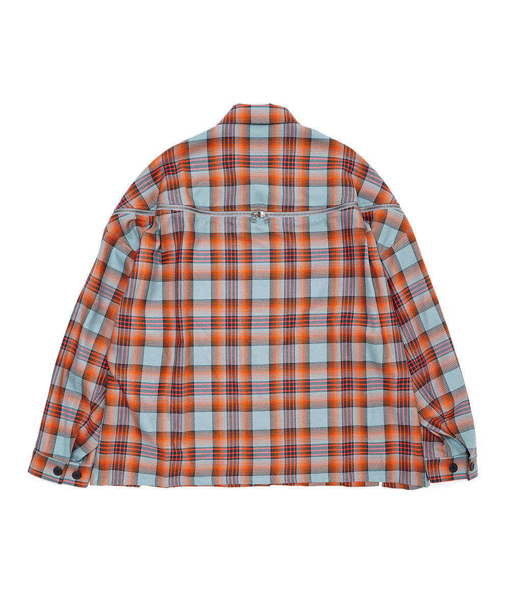 CHECK ZIPPER SHIRT