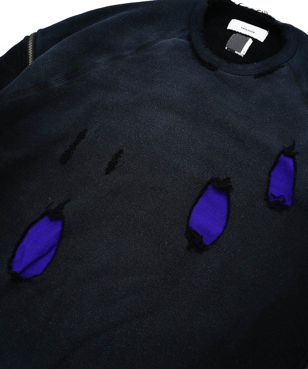 ZIPPER RIB SWEAT