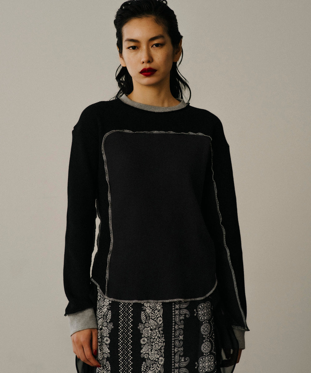 ASSYMETRICAL PATCHWORK LONG SLEEVE