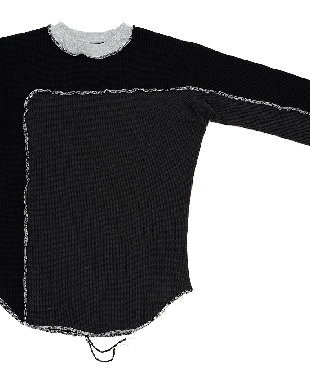 ASSYMETRICAL PATCHWORK LONG SLEEVE