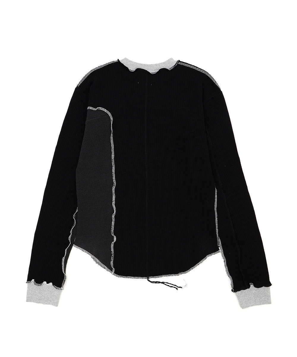 ASSYMETRICAL PATCHWORK LONG SLEEVE
