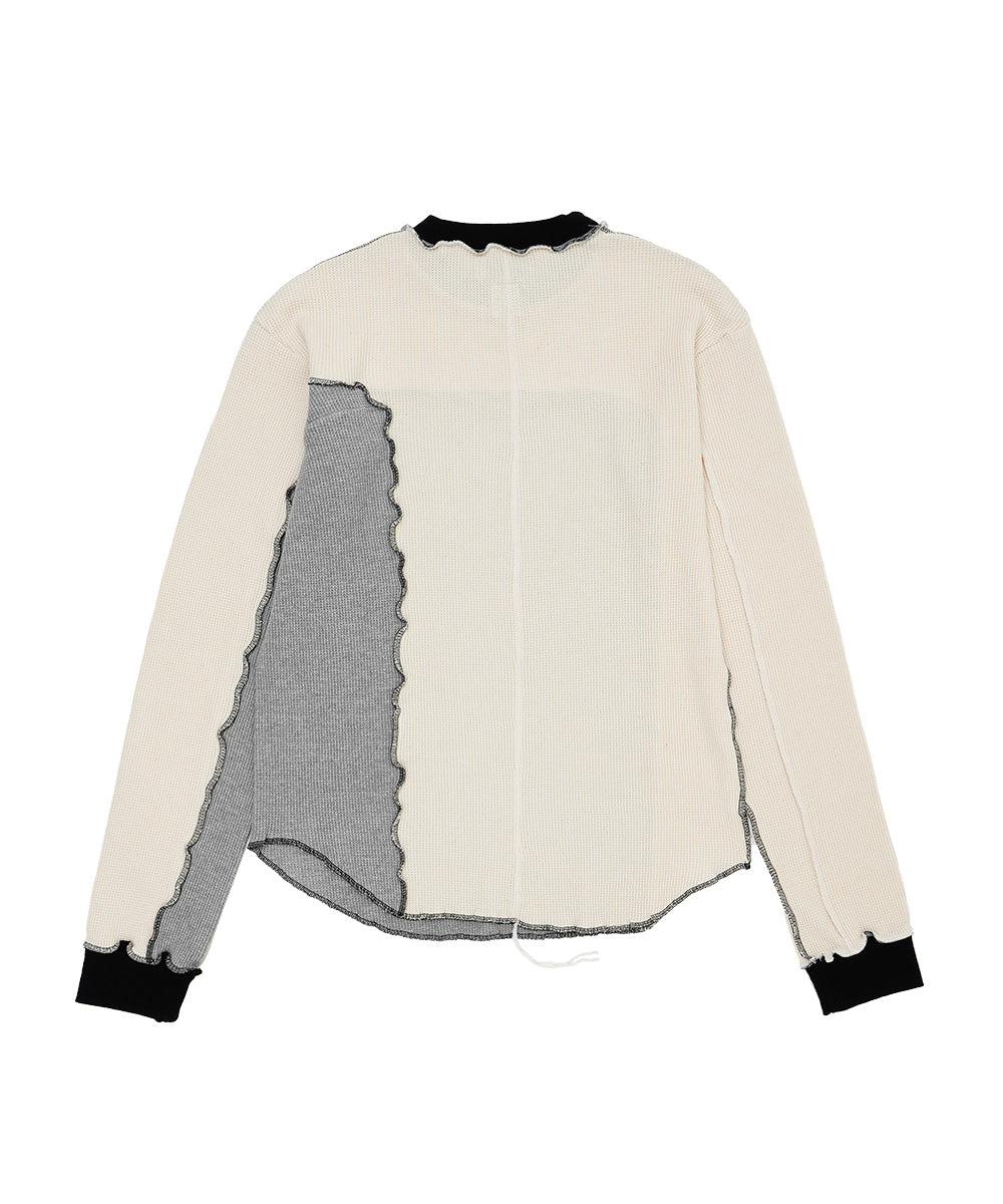 ASSYMETRICAL PATCHWORK LONG SLEEVE