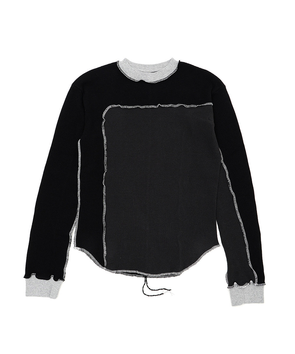 ASSYMETRICAL PATCHWORK LONG SLEEVE