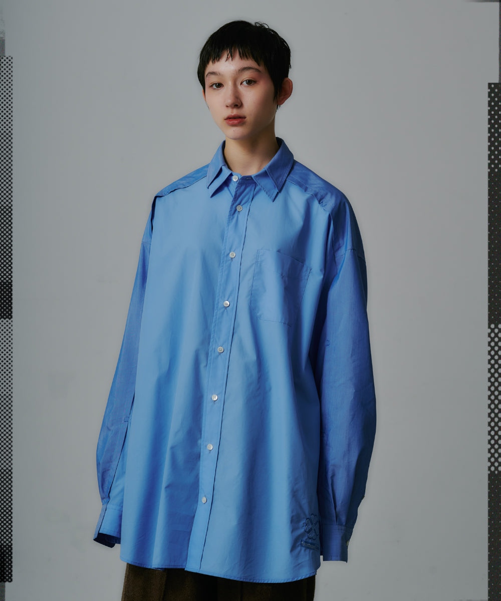TWO-TONE BIG HEART SHIRT