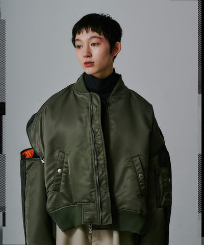 DISTORTED ZIPPER MA-1