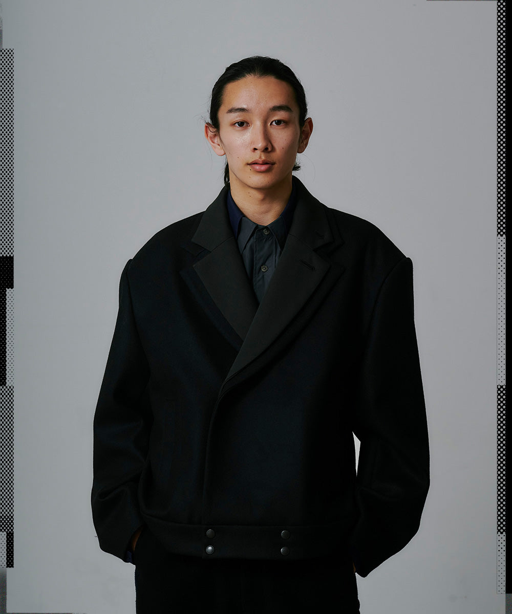 DOUBLE LAYERED WORSTED JACKET