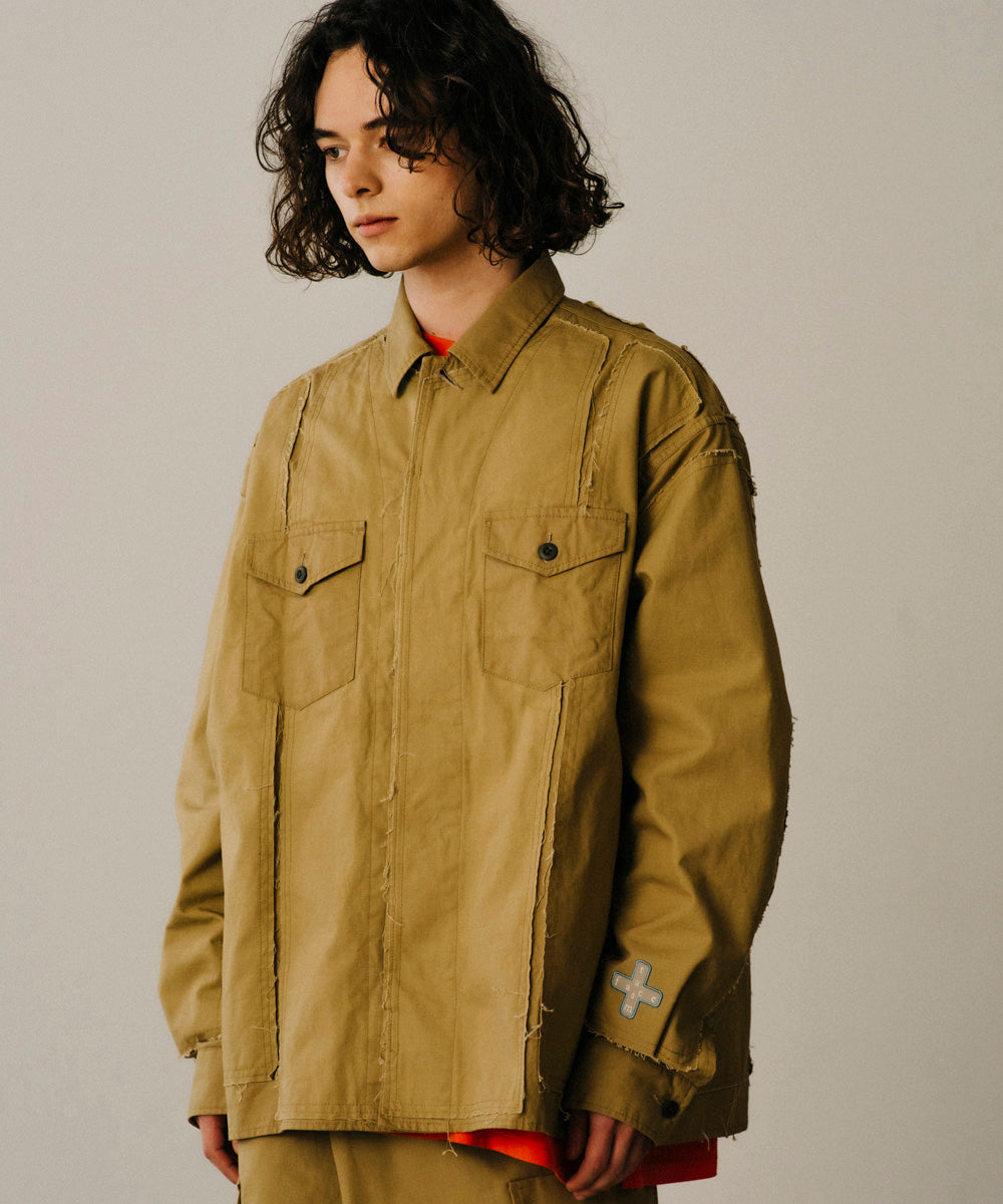 DECONSTRUCTED MILITARY SHIRT